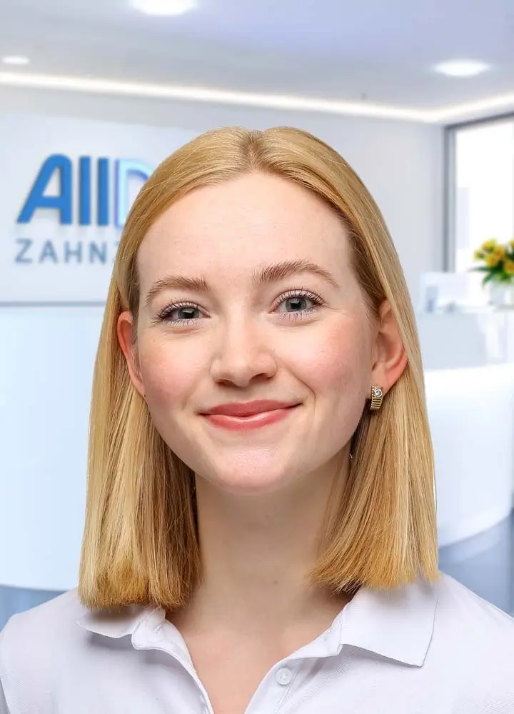 Portrait Zahn&auml;rztin Chiara Sonnabend (AllDent Mannheim)