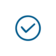 wei&szlig; blaues Icon: Verifizierungszeichen blauer Haken