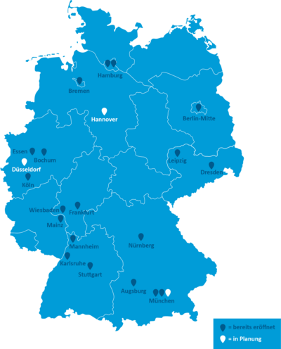 Deutschlandkarte AllDent 