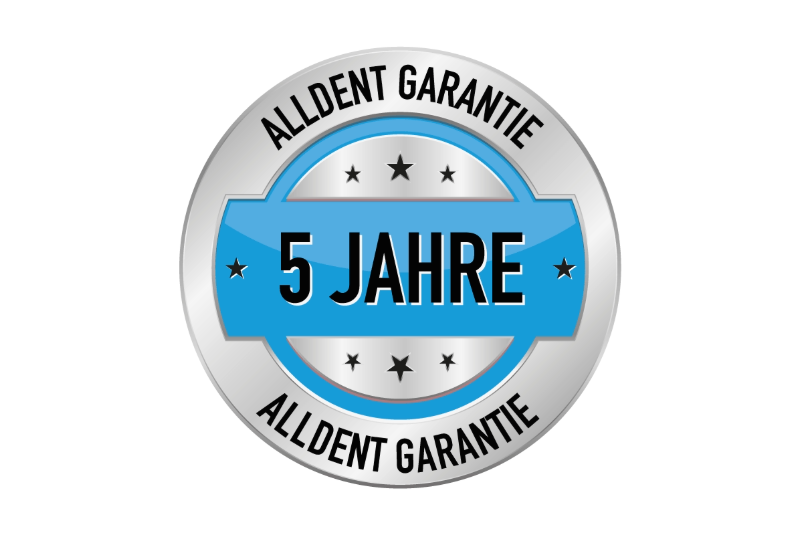 AllDent 5 Jahre Garantie-Siegel