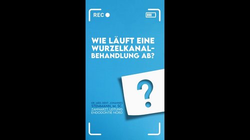Wurzelkanalbehandlung beim Zahnarzt: Erklärvideo Dr. Johannes Stemmann, AllDentZahnzentrum Wurzelkanalbehandlung beim Zahnarzt: Erklärvideo Dr. Johannes Stemmann, AllDentZahnzentrum